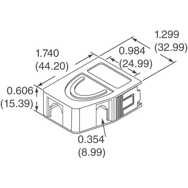 955-009-030R121 NorComp Inc.  Capots de connecteurs D-Sub en forme de D